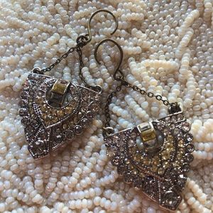 C+I Art Deco Trapeze Earrings